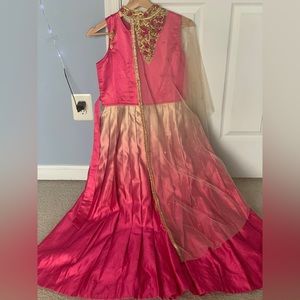 Big girls designer long gown
